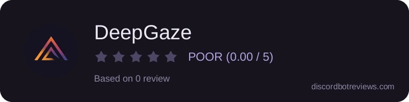 Rating widget preview for DeepGaze