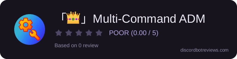 Rating widget preview for 「👑」Multi-Command ADM