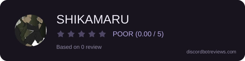 Rating widget preview for SHIKAMARU