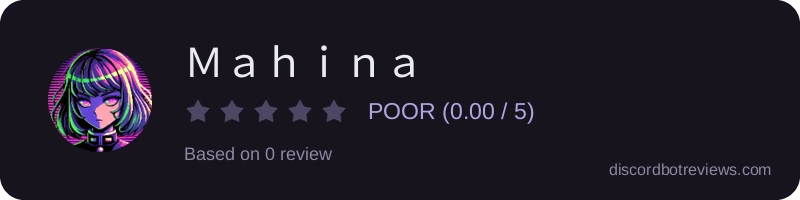 Rating widget preview for ＭａｈｉｎａＢｏｔ