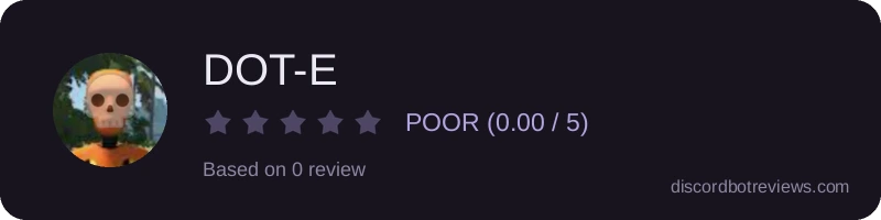 Rating widget preview for DOT-E
