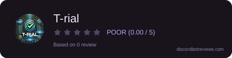 Rating widget preview for T-rial