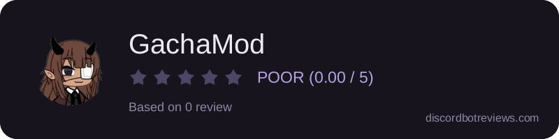 Rating widget preview for GachaMod