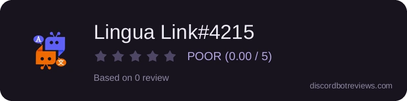 Rating widget preview for Lingua Link#4215