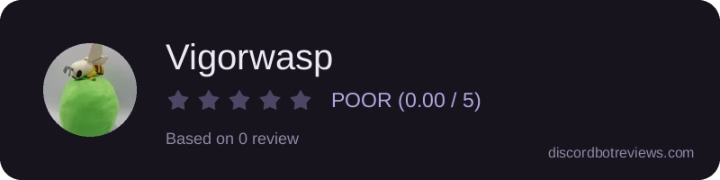 Rating widget preview for Vigorwasp