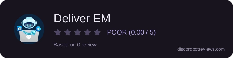 Rating banner for Deliver EM