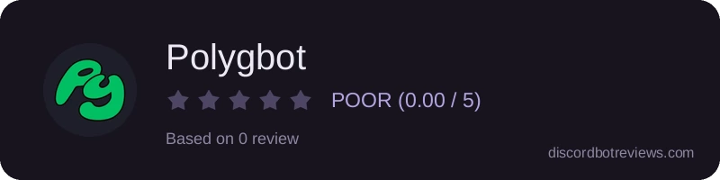 Rating widget preview for Polygbot