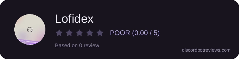 Rating widget preview for Lofidex