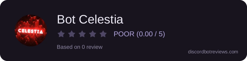 Rating widget preview for Bot Celestia