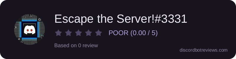 Rating widget preview for Escape the Server!#3331
