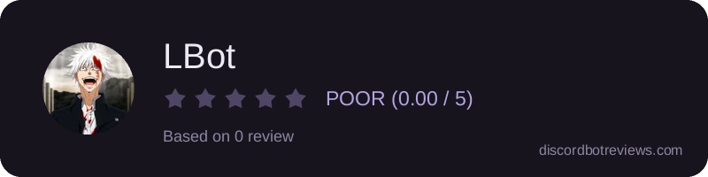 Rating widget preview for LBot