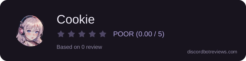 Rating widget preview for Cookie