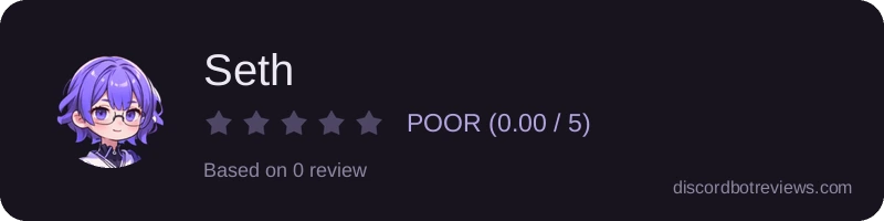 Rating widget preview for Seth