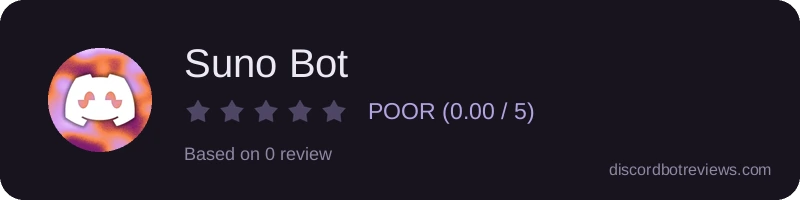 Rating widget preview for Suno Bot