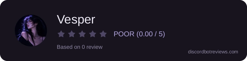 Rating widget preview for Vesper