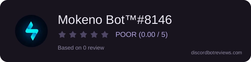 Rating widget preview for Mokeno Bot™#8146