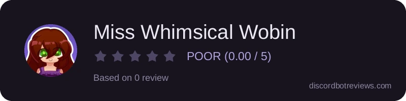 Rating banner for Miss Whimsical Wobin
