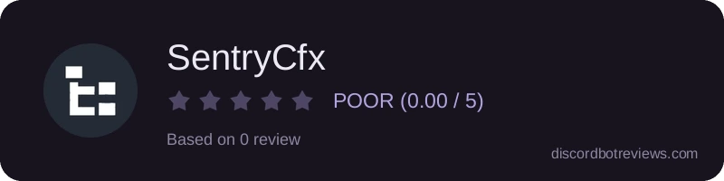 Rating widget preview for SentryCfx