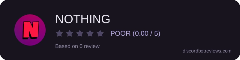 Rating widget preview for NOTHING