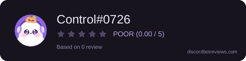 Rating widget preview for Control#0726
