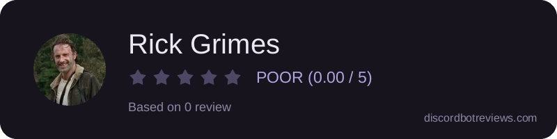 Rating widget preview for Rick Grimes