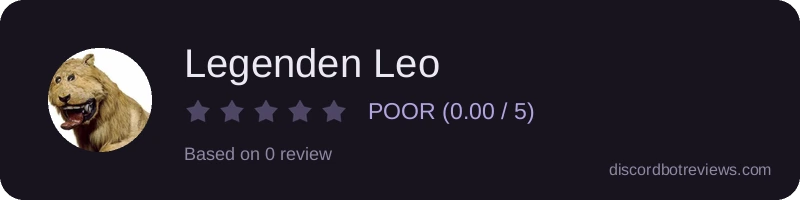 Rating widget preview for Legenden Leo
