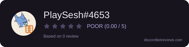 Rating widget preview for PlaySesh#4653
