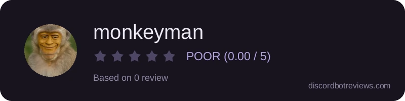 Rating widget preview for monkeyman