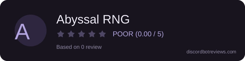 Rating widget preview for Abyssal RNG