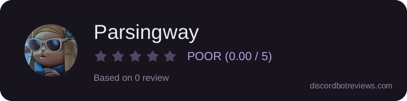 Rating widget preview for Parsingway