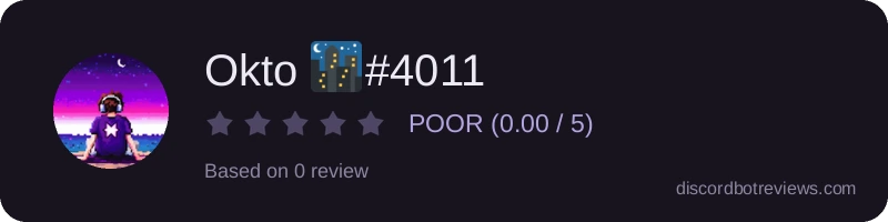 Rating widget preview for Okto 🌃#4011