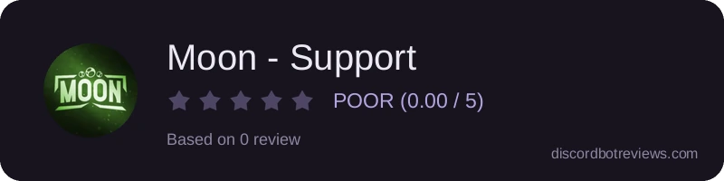 Rating widget preview for Moon - Support