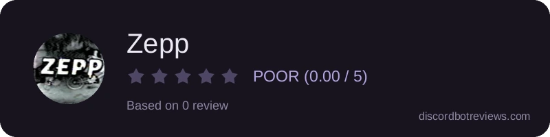 Rating widget preview for Zepp