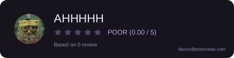 Rating widget preview for AHHHHH