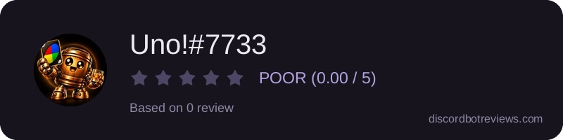 Rating widget preview for Uno!#7733