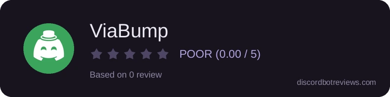 Rating banner for ViaBump