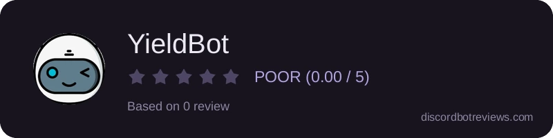 Rating widget preview for YieldBot