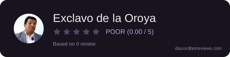 Rating widget preview for Exclavo de la Oroya