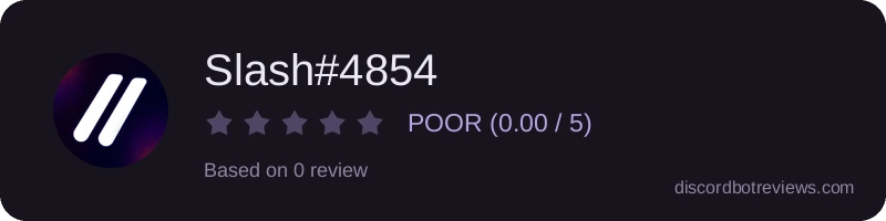 Rating widget preview for Slash#4854