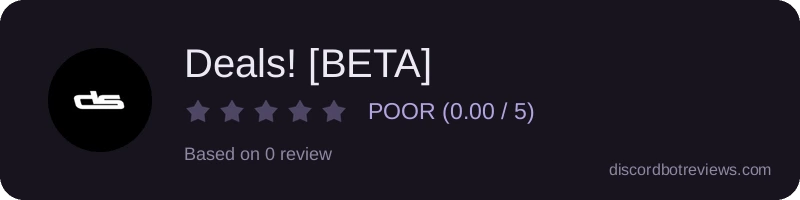 Rating banner for Deals! [BETA]