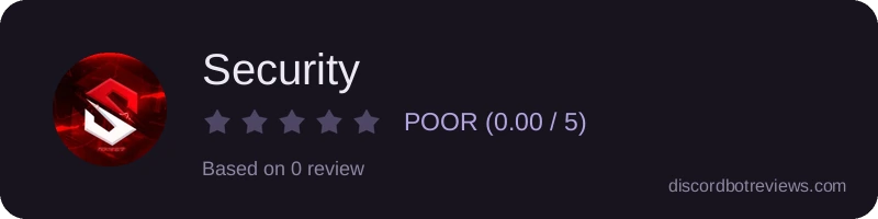 Rating banner for Security