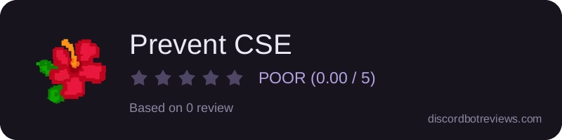 Rating widget preview for Prevent CSE