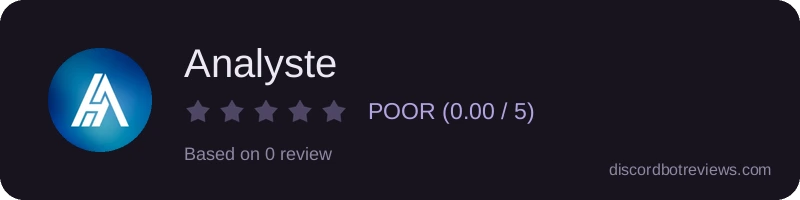 Rating widget preview for Analyste