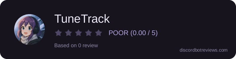 Rating widget preview for TuneTrack