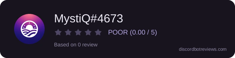 Rating widget preview for MystiQ#4673
