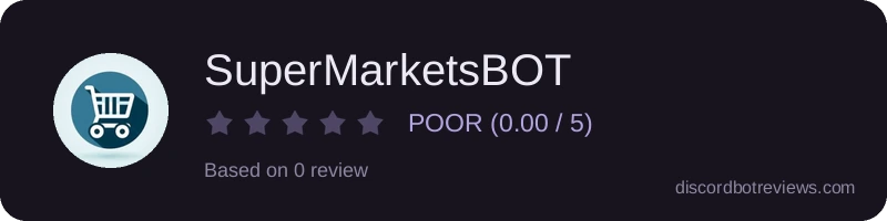 Rating widget preview for SuperMarketsBOT