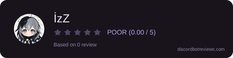 Rating widget preview for İzZ