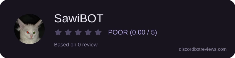 Rating banner for SawiBOT