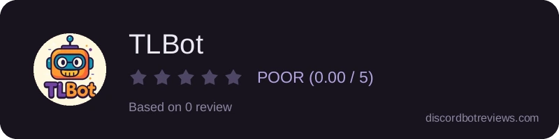 Rating widget preview for TLBot