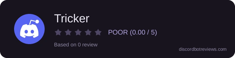 Rating widget preview for Tricker